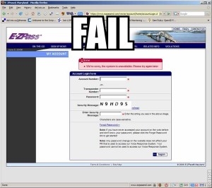 EZPassMD - FAIL
